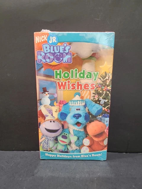 NICKELODEON BLUE’S CLUES Room Holiday Wishes VHS Nick Jr Christmas NEW ...