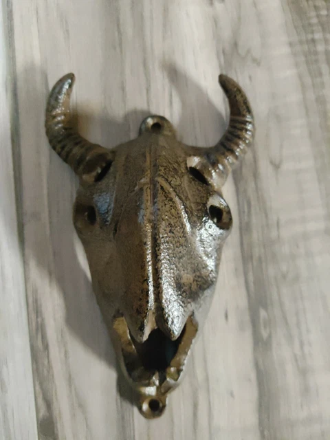 Bottle Opener Animal Skull Steer Cow Bull Skull Head Cast Iron