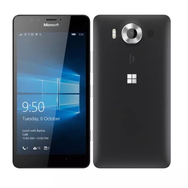 Microsoft Lumia 950 32GB Storage Black Network Unlocked Windows 10 - Excellent