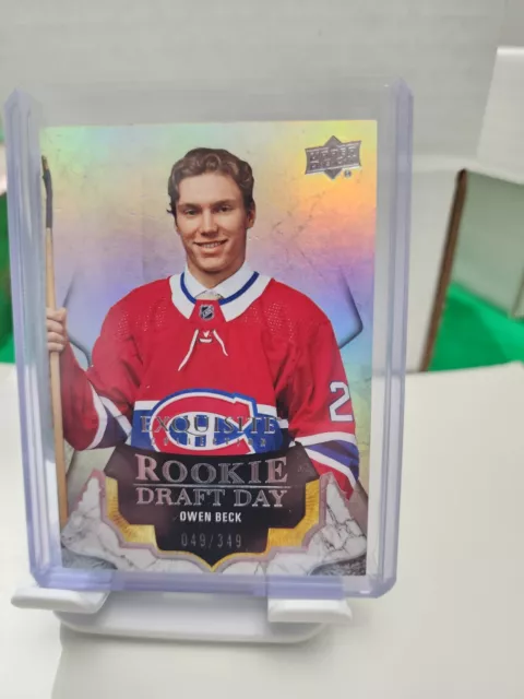 2023-24 Upper Deck Black Diamond OWEN BECK Rookie Draft Day /349 #RDD-OB