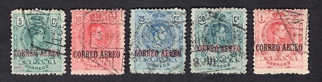 Spain 1920 5 stamps Mi#250-254 used CV=49$
