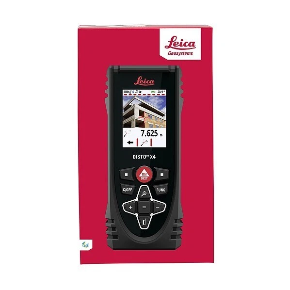 Leica DISTO - X4 Laser Distance Meter 4x zoom point finder