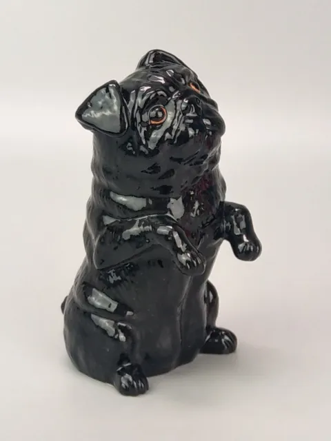 Vintage Pug Dog Pampered Pooches Black Figurine John Beswick