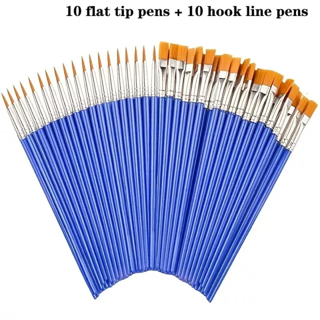 20pcs For Painting Handcraft Arts Craft For Artistic Multifunction Hook Line Pen