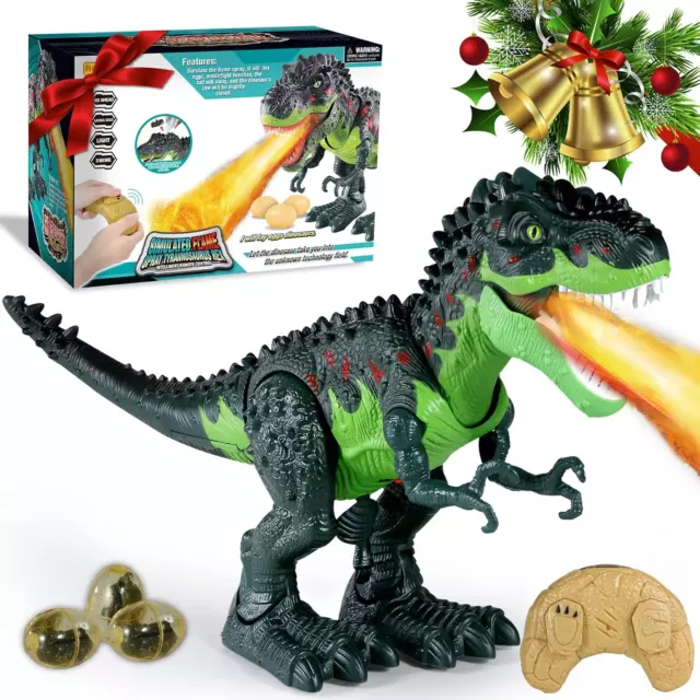 Remote Control Dinosaur Toy, T-Rex Walking Dinosaur Toy for Boys 3-12 Ages, with