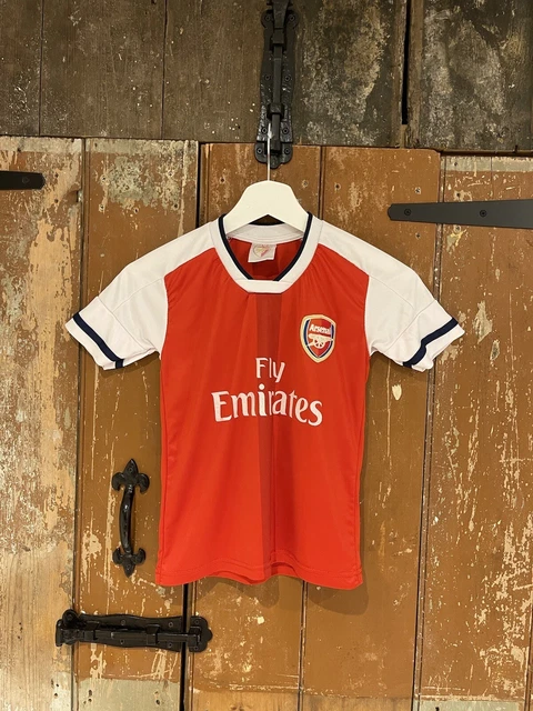Arsenal Kids Red Home Football Jersey Shirt Size 104-116 No20 Mustafi