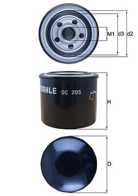 MAHLE Ölfilter Für MAZDA MITSUBISHI ISUZU GEO PROTON OPEL BEDFORD