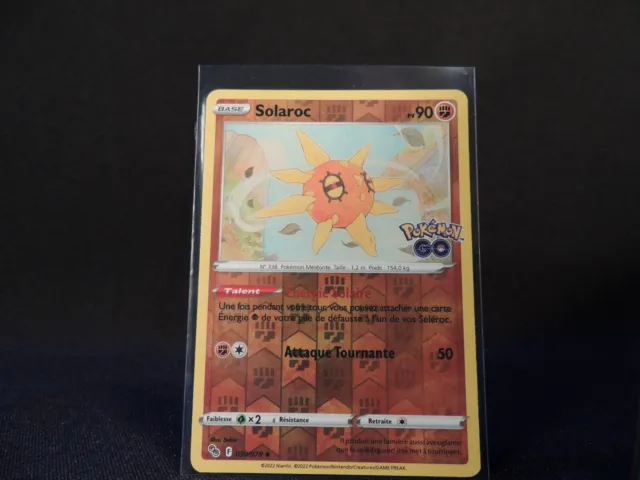 Pokemon Go Solaroc 039/078 HOLO REVERSE CARD RARE VF