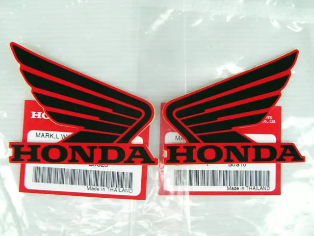 ORIGINAL Honda-CBR Wing Flügel-10cm-SCHWARZ/ROT-Sticker-Aufkleber-100mm