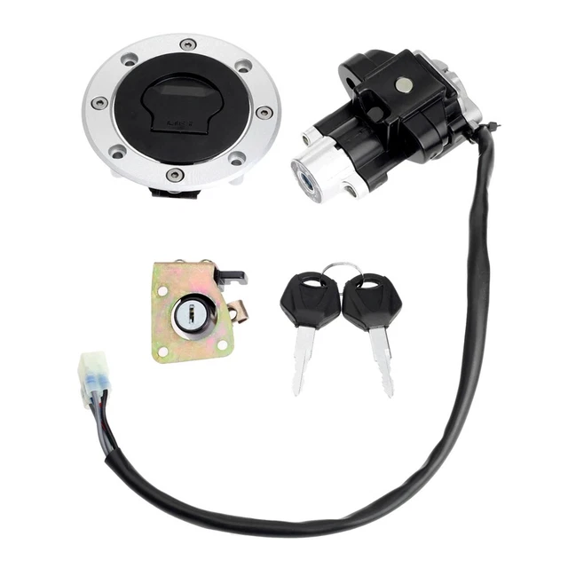 Ignition Switch Lock Fuel Gas Cap Seat Lock With Key Set For Suzuki GSXR TL1000R