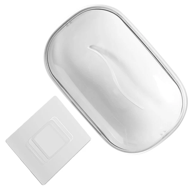 Portasapone Con Scarico - Salva Sapone Da Bagno, Anti-molliccio, Facile Pulizia (Bianco) - Foto 5