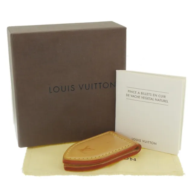 LOUIS VUITTON Money clip M64692 Money clip Leather leather beige