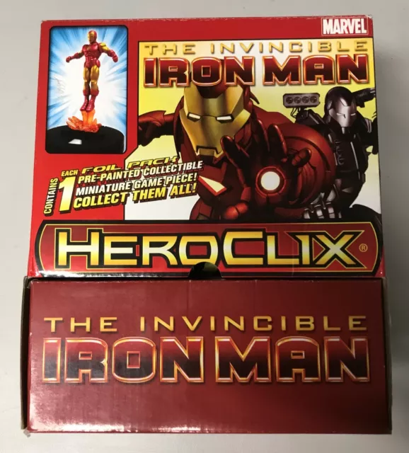 THE INVINCIBLE IRON MAN GRAVITY FEED BOOSTER BOX Heroclix 24 packs display