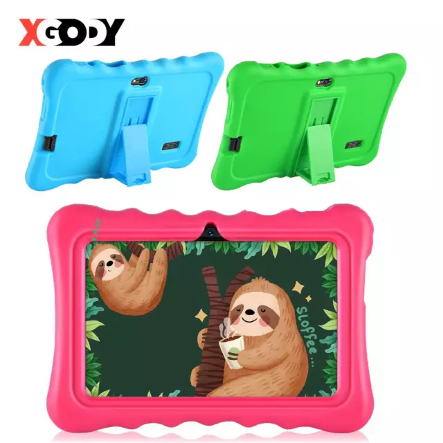 XGODY 7'' For Kids Android 9.0 IPS Tablet PC 2+16GB Quad-core Dual Cam WIFI HD