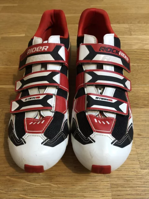 Scarpe ROCKRIDER XC7 - BTWIN Tg. 43 - 44 uomo mtb usato bici ganci attacchi