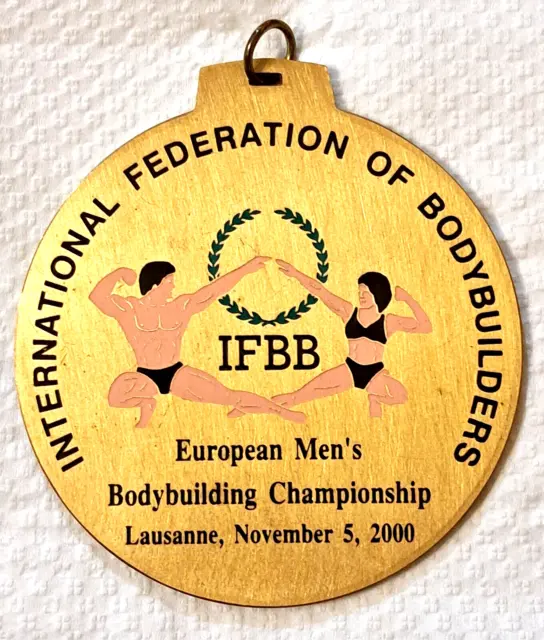 2000 1st place BODYBUILDING GOLD MEDAL AWARD Men's EUROPEAN CHAMPIONSHIP