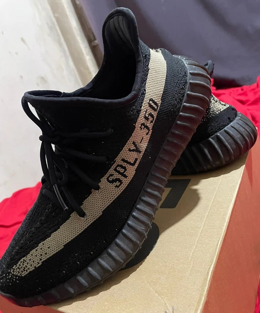 ADIDAS YEEZY BOOST 350 V2 SPLY Green Black 2016 UK9 Used 100