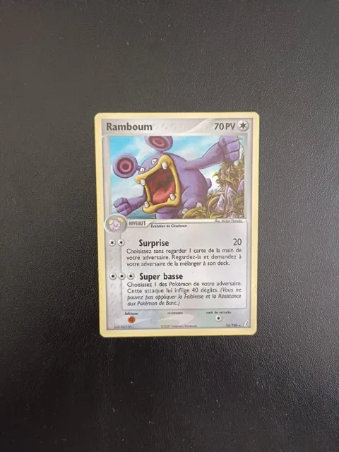 Carte Pokémon Ramboum 23/100 Rare EX Gardiens de Cristal Bloc EX FR