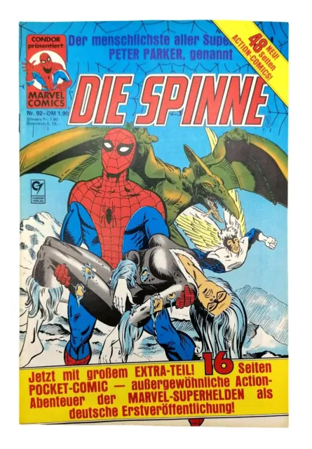 Marvel Spiderman Comic die Spinne Condor Nr. 92 Im Reich der Schatten Pocketheft