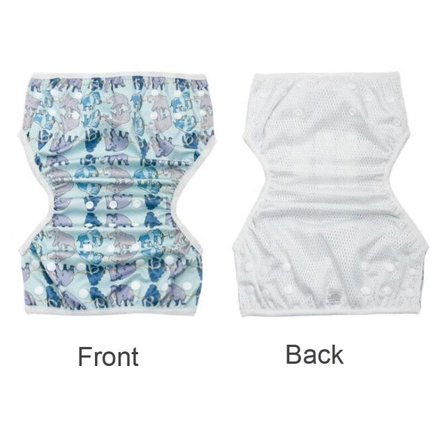 Diaper Cover Baby Swimming Waterproof Cloth Nappy Adjustable Pant Infant Toddler 4