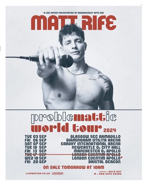 Matt Rife Tour 2025 Schedule Molly Therese