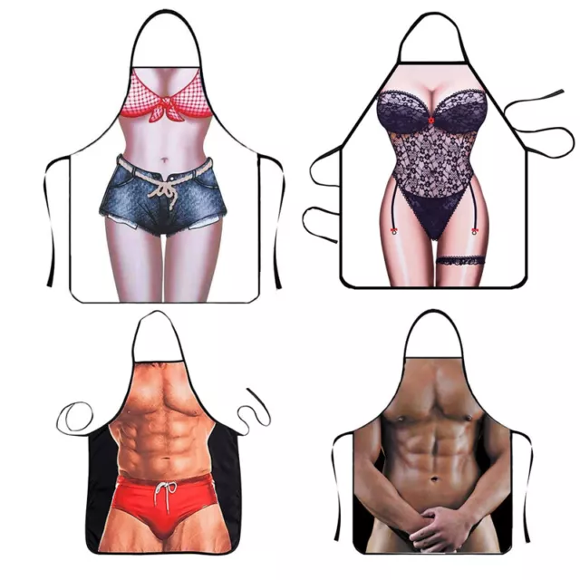 Funny Adult Men Women Novelty Aprons Sexy Party Game Cooking Kitchen BBQ Baking 2