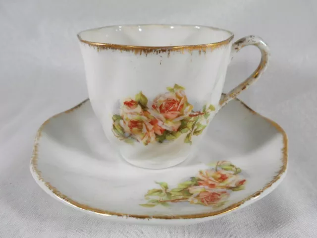 Rare Tasse & Sous Tasse En Porcelaine De Neuvillette ( Sarthe ) Adrien Huguet