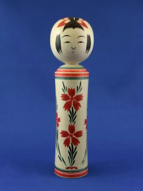 Kokeshi - traditionelle Puppe aus Japan - Naruko style: Nadeshiko (dianthus)