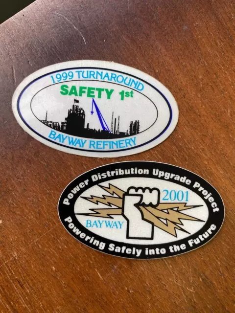 Set of Phillips 66 Oil Refinery Vinyl Decal Commemorative Stickers Oil Gas 3.5"
