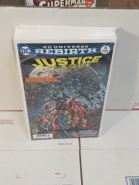 Justice League #4 Newsstand Rebirth 2016 DC Comics Superman, Flash, Batman