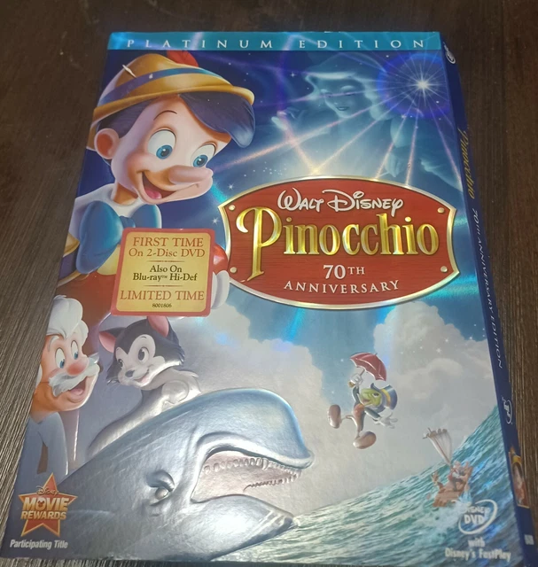 Pinocchio (DVD, 2009, 2-Disc Set, 70th Anniversary Platinum Edition)