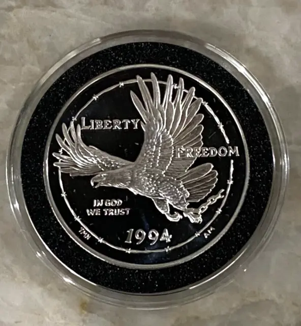 1994 P National Prisoner of War Museum Commemorative Proof Silver Dollar