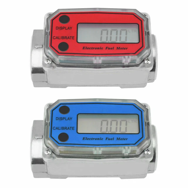 Turbine Diesel Fuel Flow Meter Gasoline Flow Gauge NPT 1' 15-120L/Min