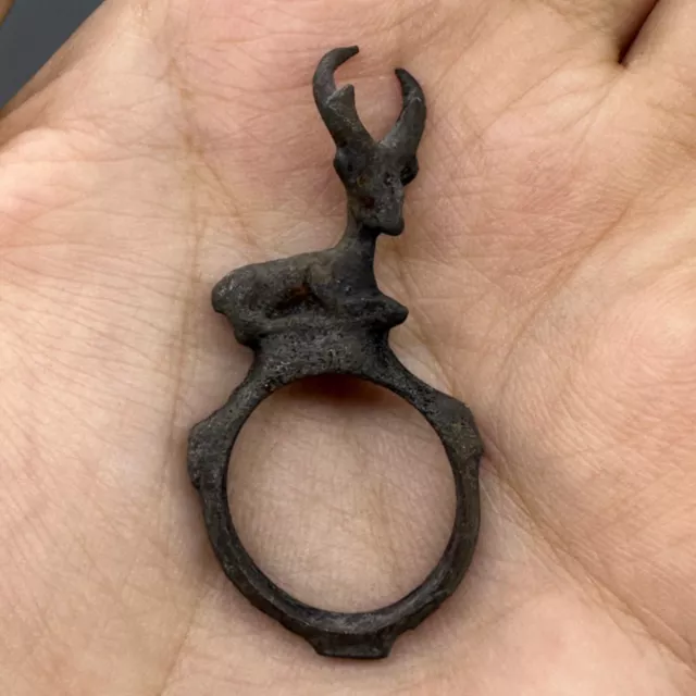 Very Rare Unique Ancient Roman Detectors Find Bronze Deer Ring 2