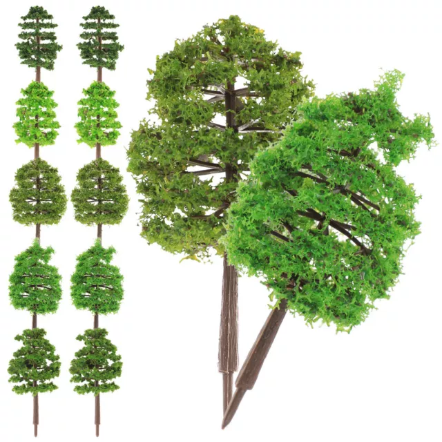 30 pz decorazione mini albero modello alberi per treno piante verdi scrivania ufficio