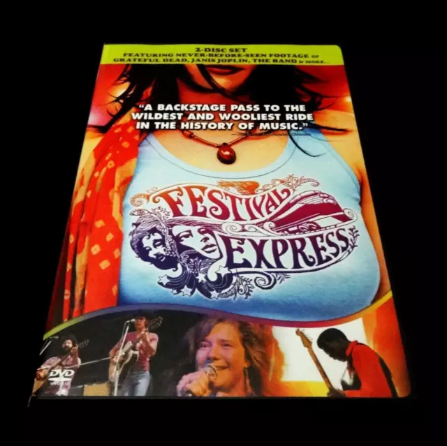 Festival Express DVD 1970 Canada Train Grateful Dead Janis Joplin The Band 2-DVD