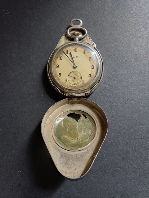 Boite pour montre de poche antichoc marron