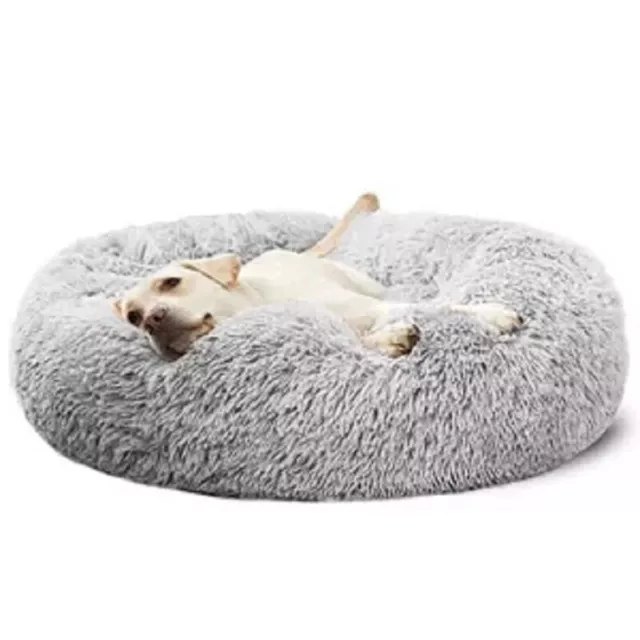 Calming Cat Dog Bed for Small Medium Large Round Donut Washable Dog bed Sofa 2