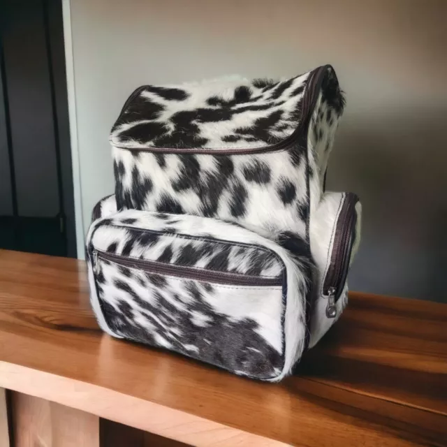 Real Cowhide hair on BackPack For Mens and Women's Gift & Luggage Fashion Bag 3