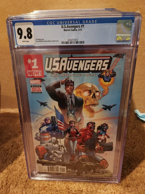 U.S.AVENGERS #1 CGC 9.8 (2017), 1st appearance New Red Hulk (Gen. Maverick)