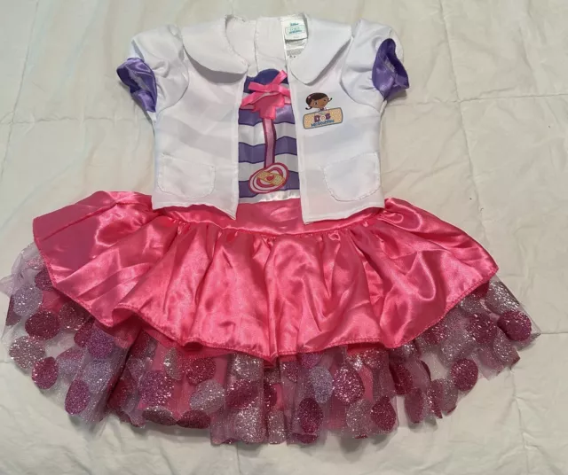 Disney Doc McStuffins Girls Halloween Toddler Costume Dress Size 2T No Headband