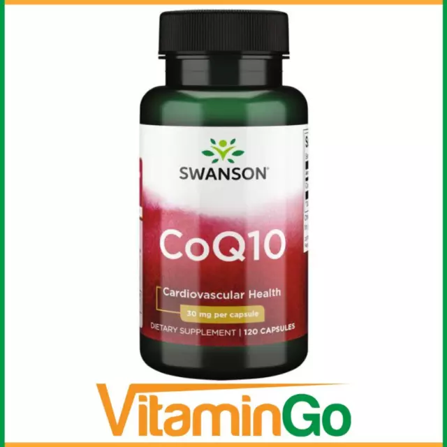 Swanson CoQ10 30mg 120 Caps Supports Cardiovascular Health