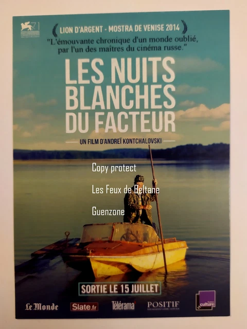 LES NUITS BLANCHES DU FACTEUR FILM KONTCHALOVSKI flyer EUR 5,00
