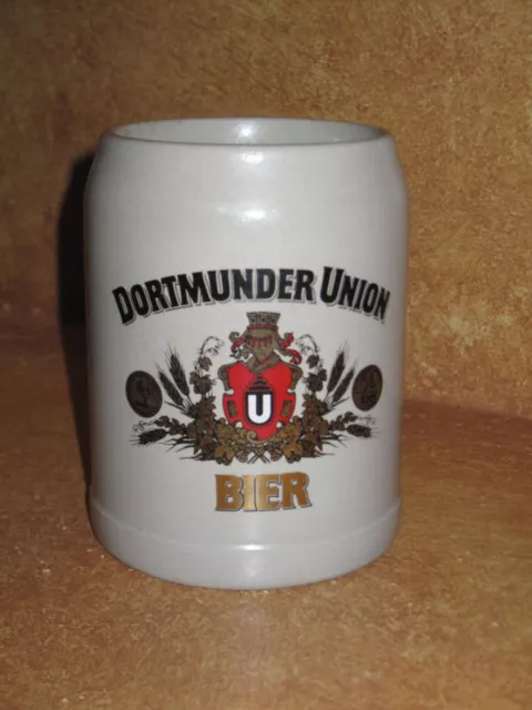 Beer Mug Vintage Dortmunder Union Bier Germany Stein Brewania Collectible