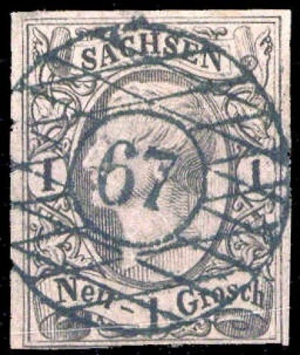Altdeutschland Sachsen, 9, gest. - 2716437