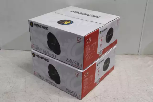 Lot of 2 Memphis Audio SRX1240 12" Subwoofers - Black