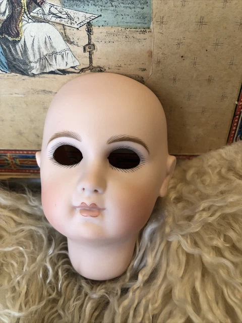 Antique Style Vintage Reproduction JUMEAU Doll Head 1987… Needs Eyes