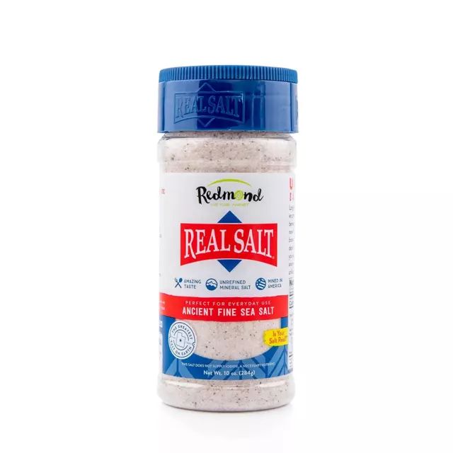 Real Sea Salt - Natural Unrefined Gluten Free Fine, 10 Ounce Shaker (1 Pack)