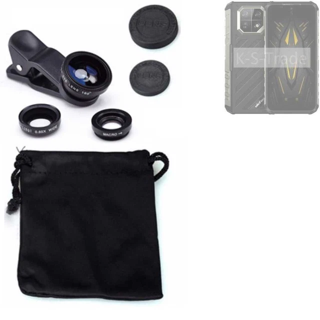 Pour Ulefone Armor 22 Objectifs Smartphone Lentilles fisheye macro grand angle