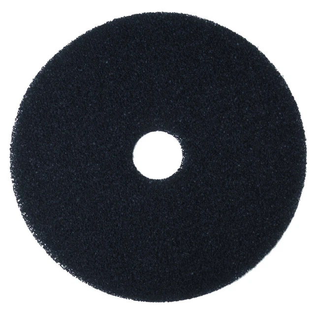 3M Black Stripper Pad 7200, 18" Floor Care Pad (Case of 5)